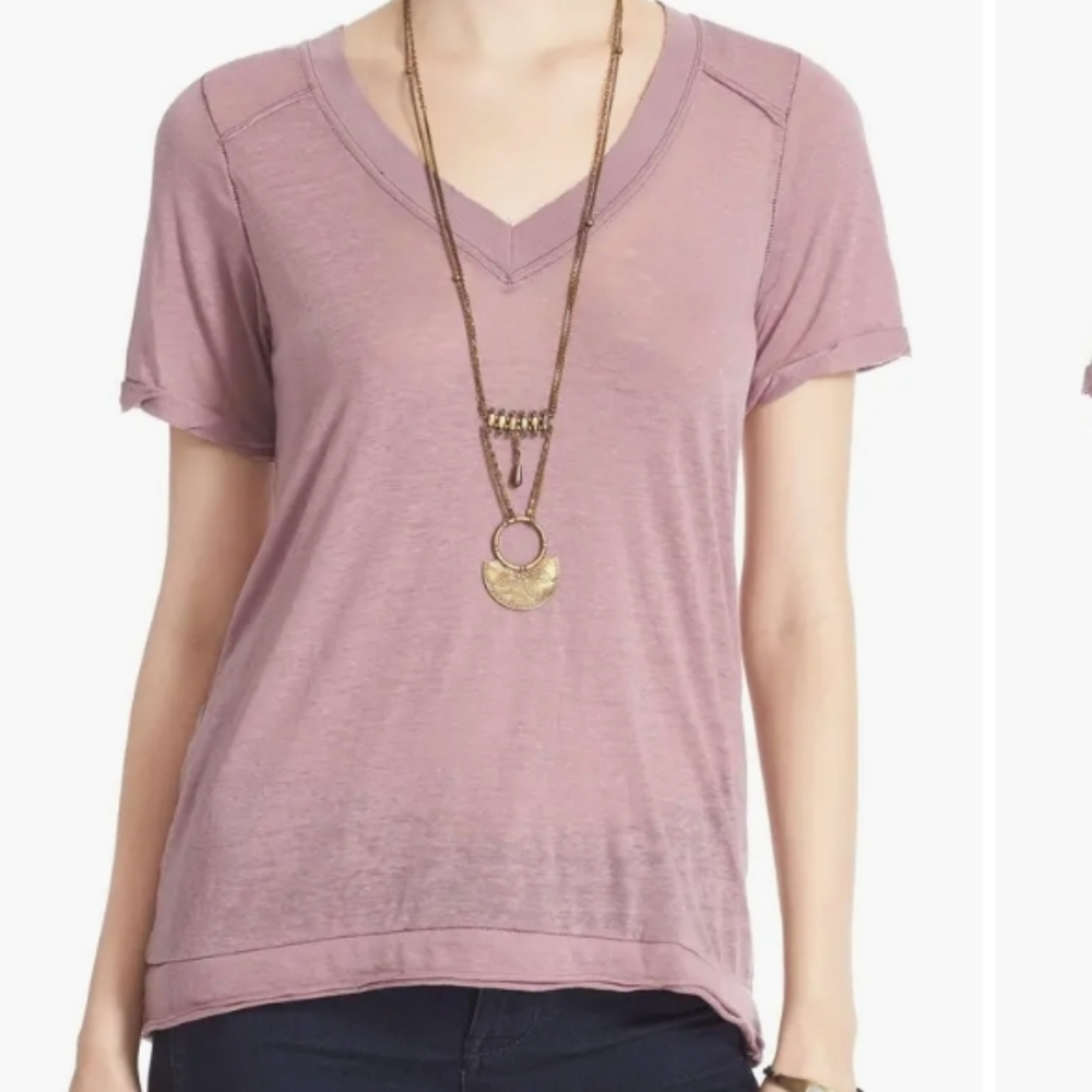 Rock & Republic pearls Raw Edge Tee